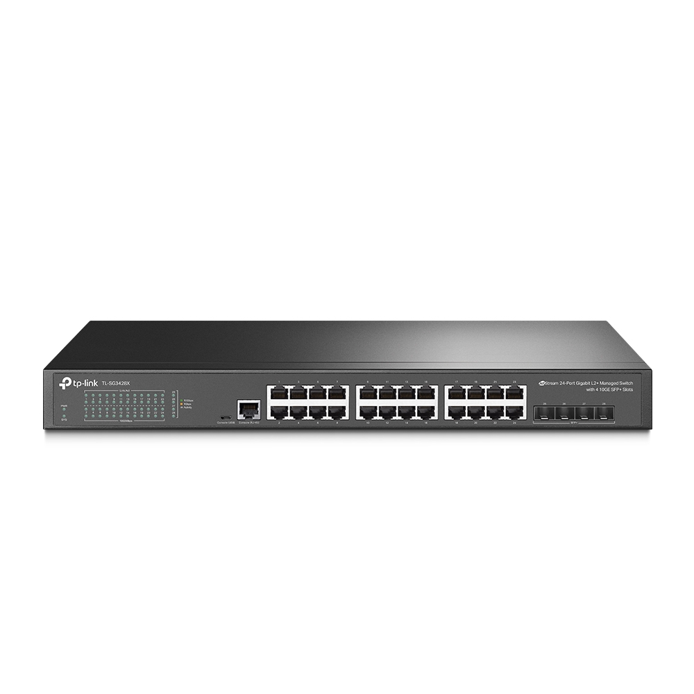 Omada SG3428XPP-M2 JetStream 24-Port 2.5GBASE-T and 4-Port 10GE SFP+ L2+ Managed Switch with 16-Port PoE+ & 8-Port PoE++ 