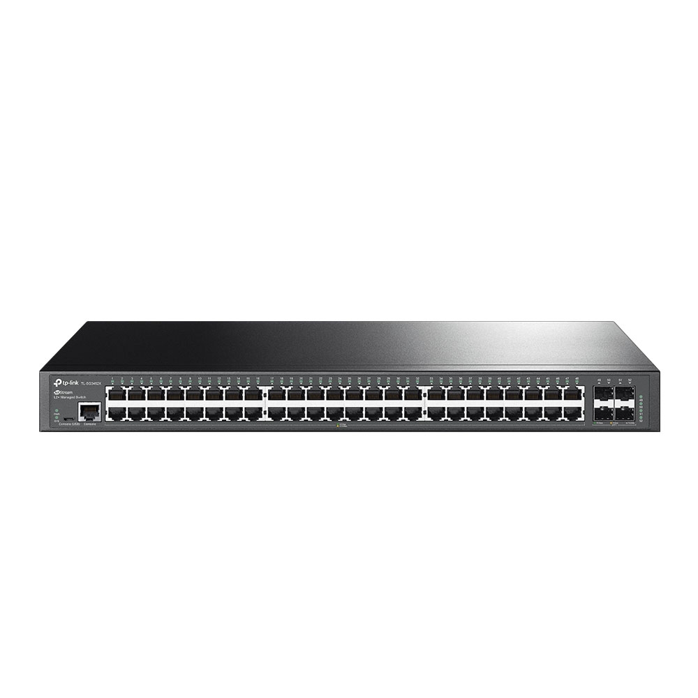 Omada SG3452XMPP 48-Port Gigabit and 4-Port 10GE SFP+ L2+ Managed Switch with 40-Port PoE+ & 8-Port PoE++