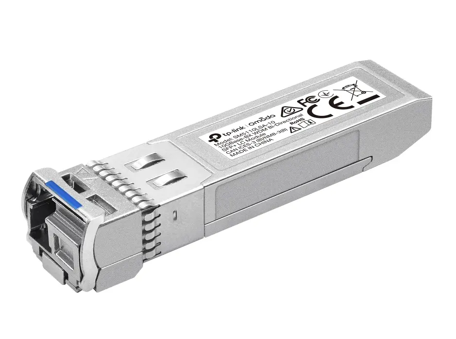 Omada SM5110LSA-10 10GÍG 10km WDM Bi-Di Simplex SFP Module TX:1330nm/RX:1270nm, SFP+ LC Transceiver 