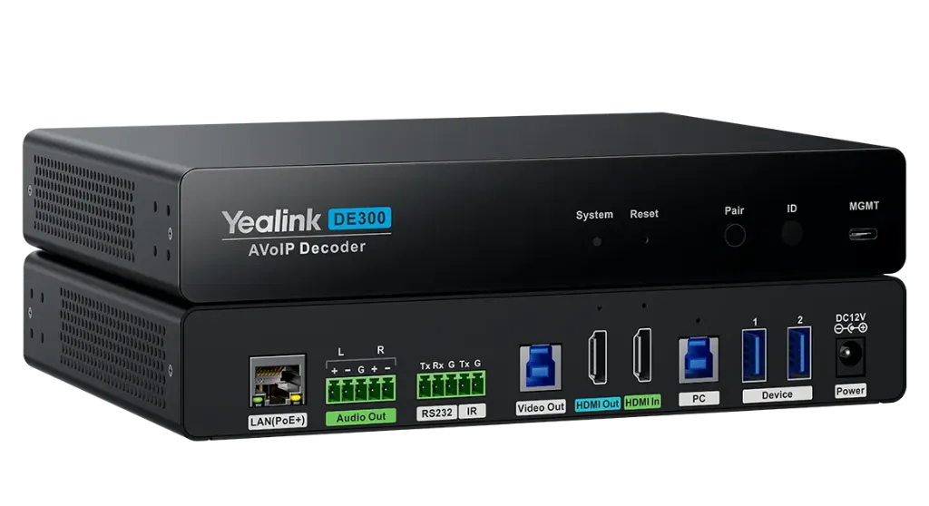 [1303135] Yealink DE300 AV over IP Decoder